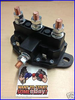12 VOLT REVERSING CONTINUOUS DUTY SILVER CONTACT SOLENOID RELAY for WINCH MOTOR
