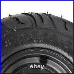 13x5.00-6 13X5-6 Tire Rim Wheel + Knuckle Spindle Hub 3 Lug For Quad Go kart ATV