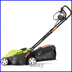 14-Inch 12Amp Lawn Mower Utility Electric Push Lawn Corded Mower Outdoor Garden
