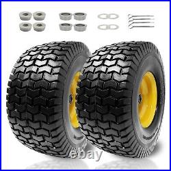 15x6.5-6(Fits 15x6-6 model) Flat Free Lawn Mower Tires