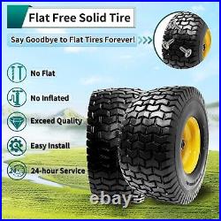 15x6.5-6(Fits 15x6-6 model) Flat Free Lawn Mower Tires