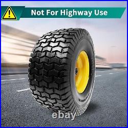 15x6.5-6(Fits 15x6-6 model) Flat Free Lawn Mower Tires