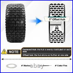 16x6.50-8 Tubeless Lawn Mower Front Tire and Wheel Replacement for John Deere