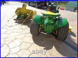 1967 John Deere 112 with Hydro Lift. 48 Mower & Snow Thrower. Show Tractor