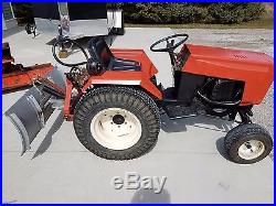 1983 Case 448 garden tractor with 3 point hitch, attachments, manuals and extras