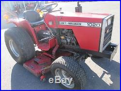 1986 Massey Ferguson 1020 tractor 4x4 diesel hst 60 belly mower turf tires used