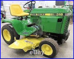 1987 John Deere 318 Riding Lawn & Garden Tractor / Mower with 46 Deck