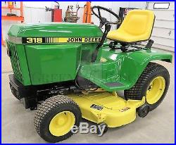1992 John Deere 318 Riding Lawn & Garden Tractor / Mower with 50 Deck