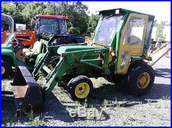 1994 John Deere 855 24hp 4wd tractor with 70A front loader
