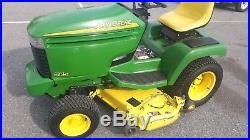 1996 John Deere 325 17 hp Kawasaki 48 cut used lawn mower tractor JD 623 hrs