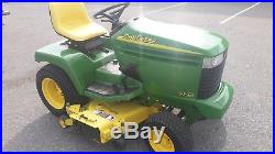1996 John Deere 325 17 hp Kawasaki 48 cut used lawn mower tractor JD 623 hrs