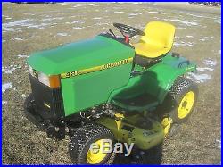 1998 John Deere 425 All Wheel Steer 20 HP Gas Riding Lawn Mower Tractor