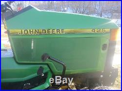 1998 John Deere 425 All Wheel Steer 20 HP Gas Riding Lawn Mower Tractor