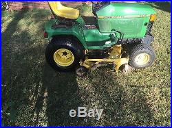 2000 John deere 455 Garden Tractor Lawn Mower Diesel 60 Deck
