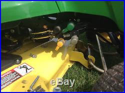 2003 John Deere X485 54 Deck Lawn Tractor Mower with Snow Blade Used