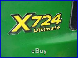 2007 John Deere X724 Riding Lawn Tractor Mower 62 Deck