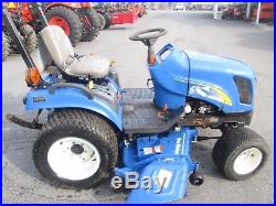 2008 New Holland T1110 HST 4x4 diesel with 60 mower HST PTO used compact tractor