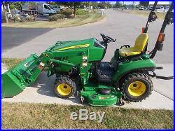 2015 John Deere 1023e 23hp 4wd Compact Tractor With Loader 60 Deck Na# 611330