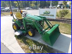 2015 John Deere 1023e 23hp 4wd Compact Tractor With Loader 60 Deck Na# 611330