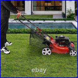 20.5 in. 140cc High Wheel RWD Gas Walk Behind Self Propelled Lawn Mower 1.6L USA