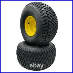 20x10.00-8 Lawn Mower Wheels Super Turf Tread Set 3/4 Inch Axle