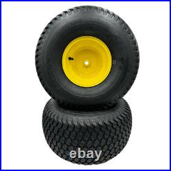 20x10.00-8 Lawn Mower Wheels Super Turf Tread Set 3/4 Inch Axle