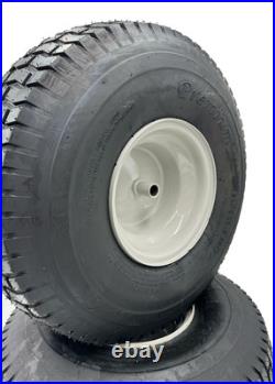 20x8.00-8 Gray Lawn Mower Wheel Set of 2 3/4 Inch Axle, 2.90 Inch Hub