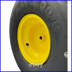20x8.00-8 Turf Tire & Wheel Set of 2 Fits on 3/4 Inch Axle