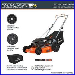 21 in. 170cc 3-in-1 Gas Walk Behind Push Lawn Mower with High Rear Wheels