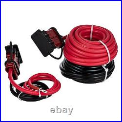 24FT Quick Disconnect Winch Power Cable, 2 AWG 2 Gauge Wiring For Winch Trailer