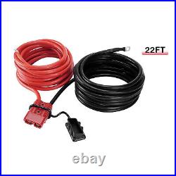 24FT Quick Disconnect Winch Power Cable, 2 AWG 2 Gauge Wiring For Winch Trailer