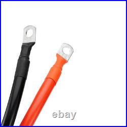 24FT Quick Disconnect Winch Power Cable, 2 AWG 2 Gauge Wiring For Winch Trailer