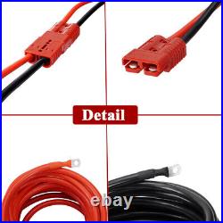 24 FT Quick Disconnect Winch Power Cable, 4 Gauge 4 AWG Wiring for Winch Trailer