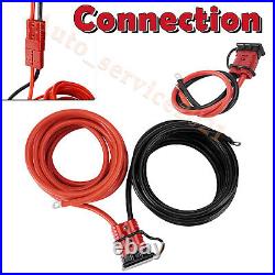 24 FT Quick Disconnect Winch Power Cable Heavy Duty 4 Gauge 4 AWG Copper Wiring