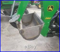 24 backhoe bucket for 1025r John Deere compact tractors with 260 backhoe hoe