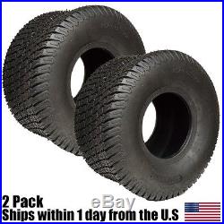 2PK 20X10.00-8 4 Ply Tubeless Turf Tire Tractor Riding Mower Pair Set 20x10x8