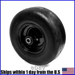 2PK Flat Free Puncture Proof 13x5x6 13x5.00-6 Black Wheel Assembly fits Exmark