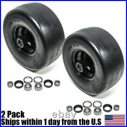 2PK Front Solid Caster Wheel Tire Flat Free 13X6.5-6 Fits Toro Z Master 633971