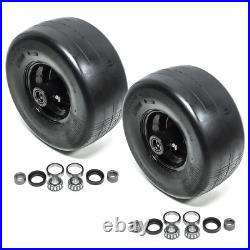 2PK Front Solid Tire Assembly 13X6.5-6 Flat Free Caster Wheel Fits Scag 482504