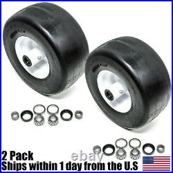 2PK Front Solid Tire Assembly Puncture Proof No Flat 13x6.5x6 Fits Scag 482504