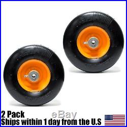 2PK Scag Mower 48307 4830701 Flat Free Solid Tire Front Caster Wheel 9x3.50-4