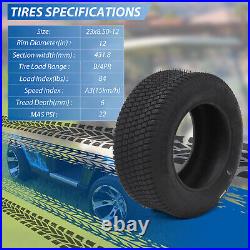 2Pcs 23x8.50-12 Lawn Mower Garden Tractor Turf Tires 4 Ply 23x8.50-12 23x8.50x12