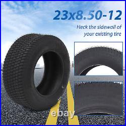 2Pcs 23x8.50-12 Lawn Mower Garden Tractor Turf Tires 4 Ply 23x8.50-12 23x8.50x12