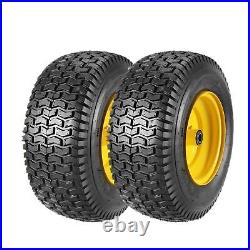 2Set 20x8.00-8 Lawn Mower Tires With Rims 20x8x8 Lawn Tractor Turf Tire 20x8-8 4PR