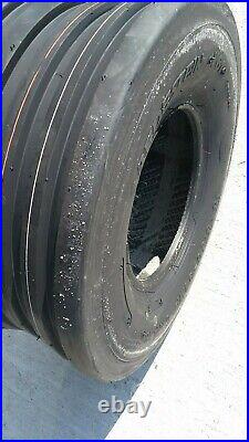 2 18x8.50-8 Vredestein V61 6-Ply 5-Rib Deep Tires and Tubes