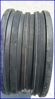 2 18x8.50-8 Vredestein V61 6-Ply 5-Rib Deep Tires and Tubes