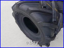 2 20x10.00-8 4P OTR Trac Master Tires Lug AG PAIR 20x10-8 20x10.0-8 Free Ship