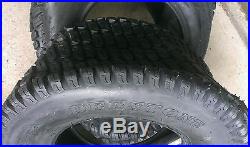 2 24x12.00-12 6 Ply HEAVY DUTY Deestone D838 Turf Master Lawn Mower Tires FREE
