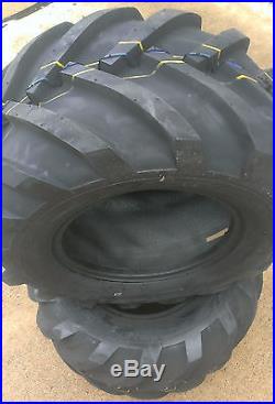 2 26x12.00-12 Deestone 10P Super Lug Tires AG PAIR DS5336 26x12-12 26/12-12