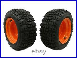 (2) All Terrain Front Wheel Assemblies 18x8.50-10 Fits Kubota BX2360 BX2370